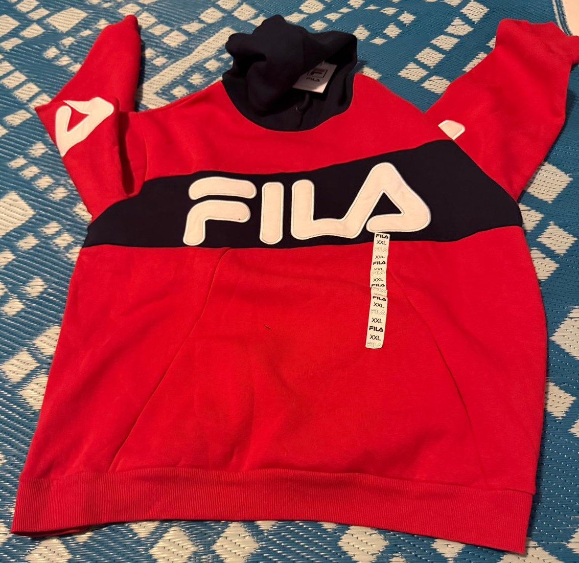 Red Fila Causal Hoodie